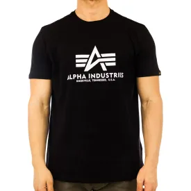 Alpha Industries Inc Basic T-Shirt 100501-03alt - schwarz-weiss