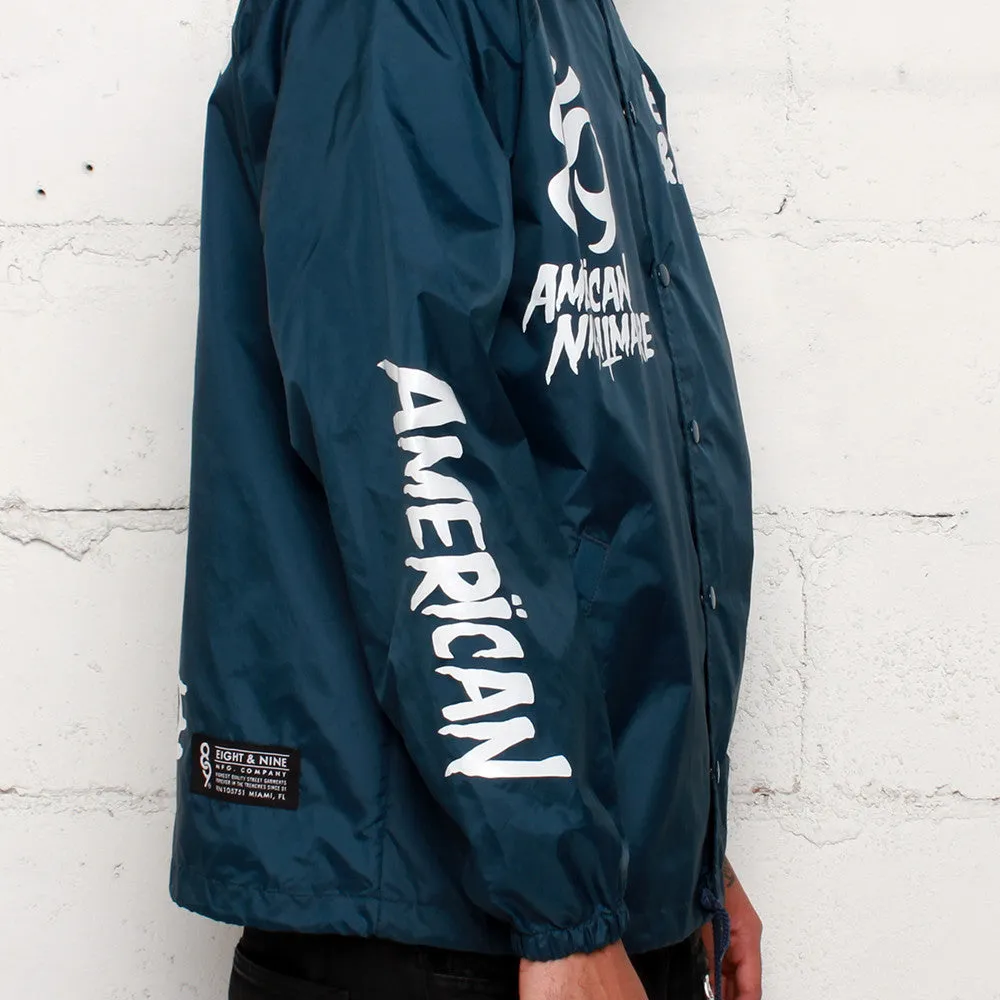 American Nightmare Coaches Jacket Navy