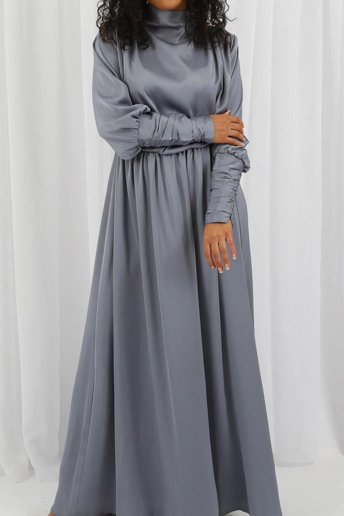 Azaria Satin Detailed Dress