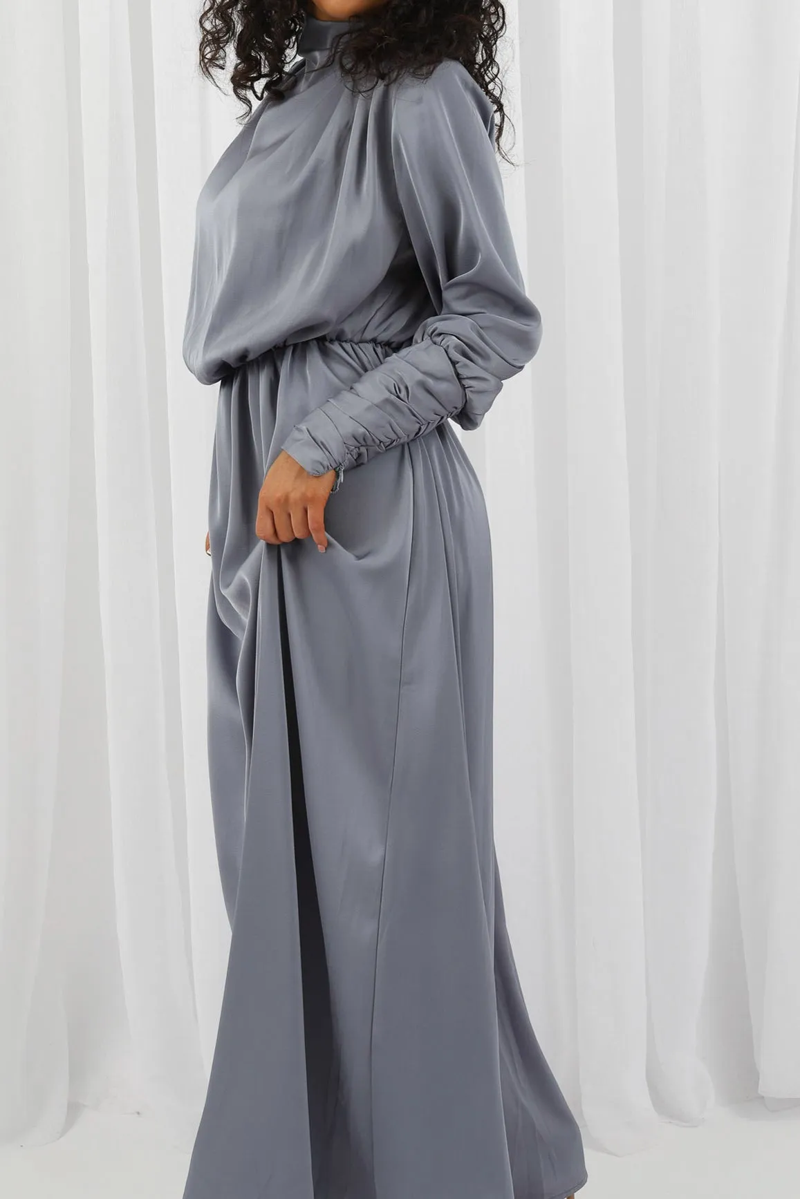 Azaria Satin Detailed Dress