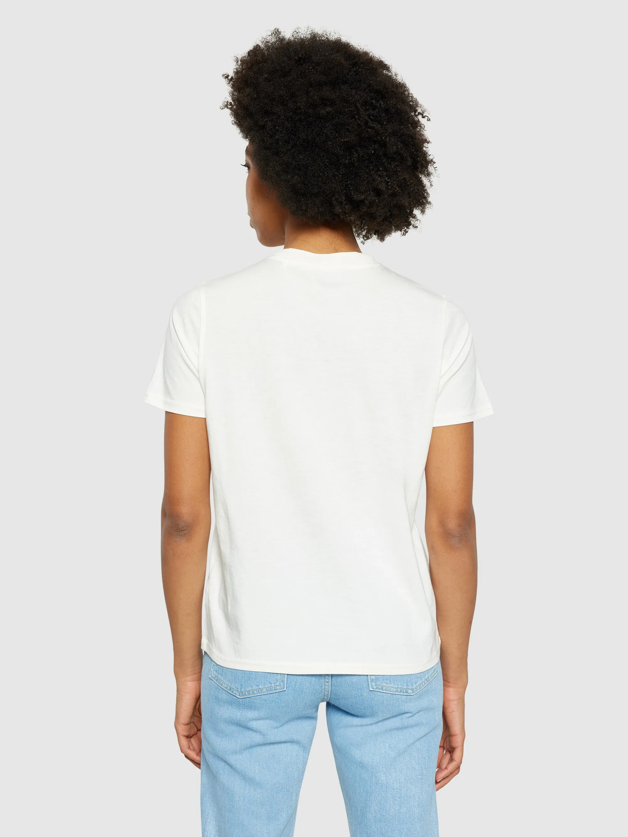 Basic pima cotton t-shirt - GOTS/Vegan - Egret