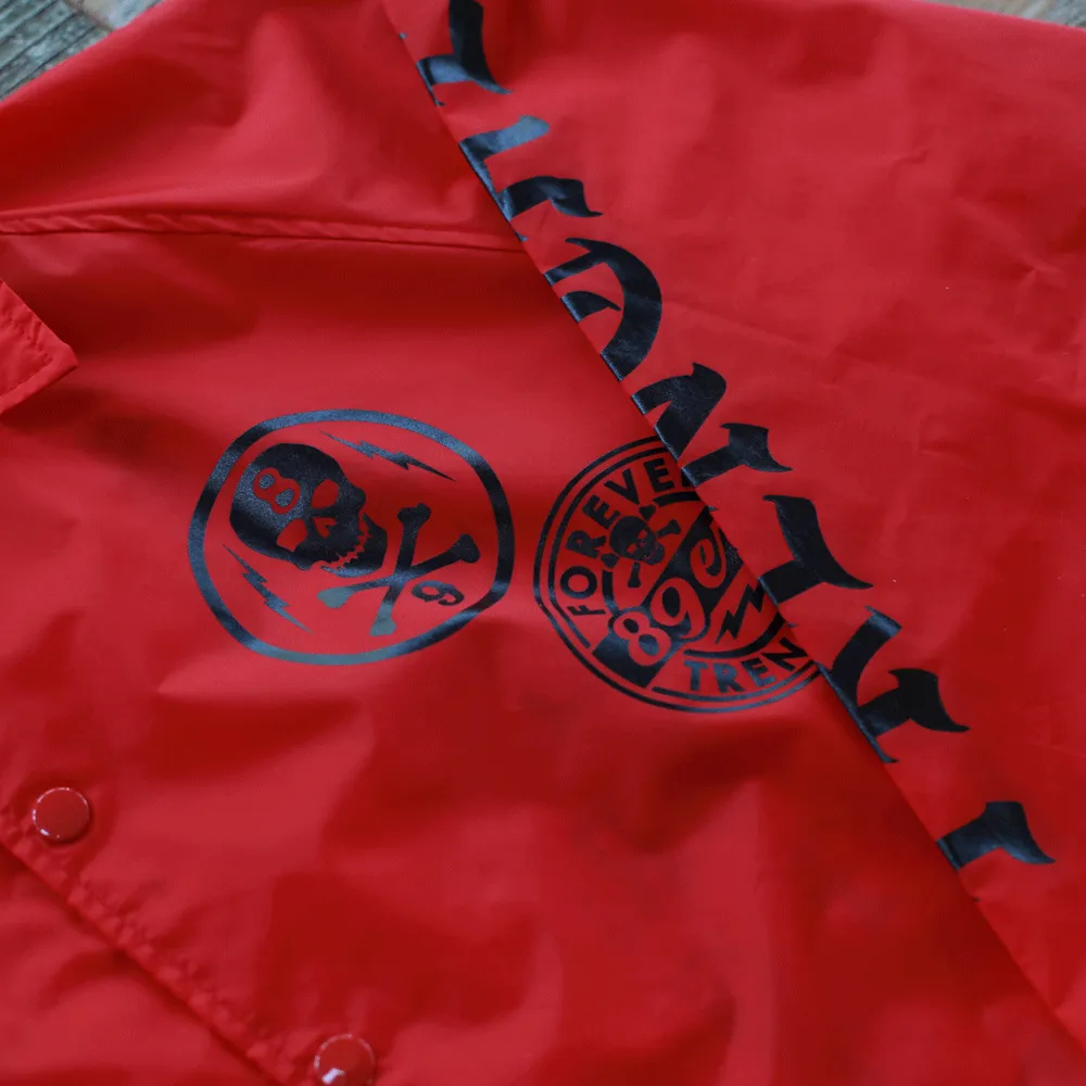 Brain Gang 4 Eva Coaches Jacket Red