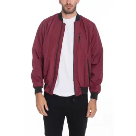 Burgundy Waterproof Windbreaker