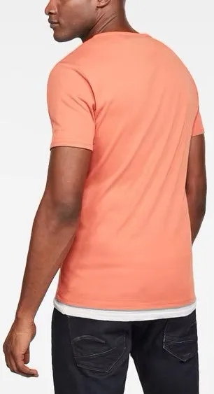 DAZZLE EXCLUSIVE G-STAR BASIC SLIM TEE (LANGOUSTINO PINK)