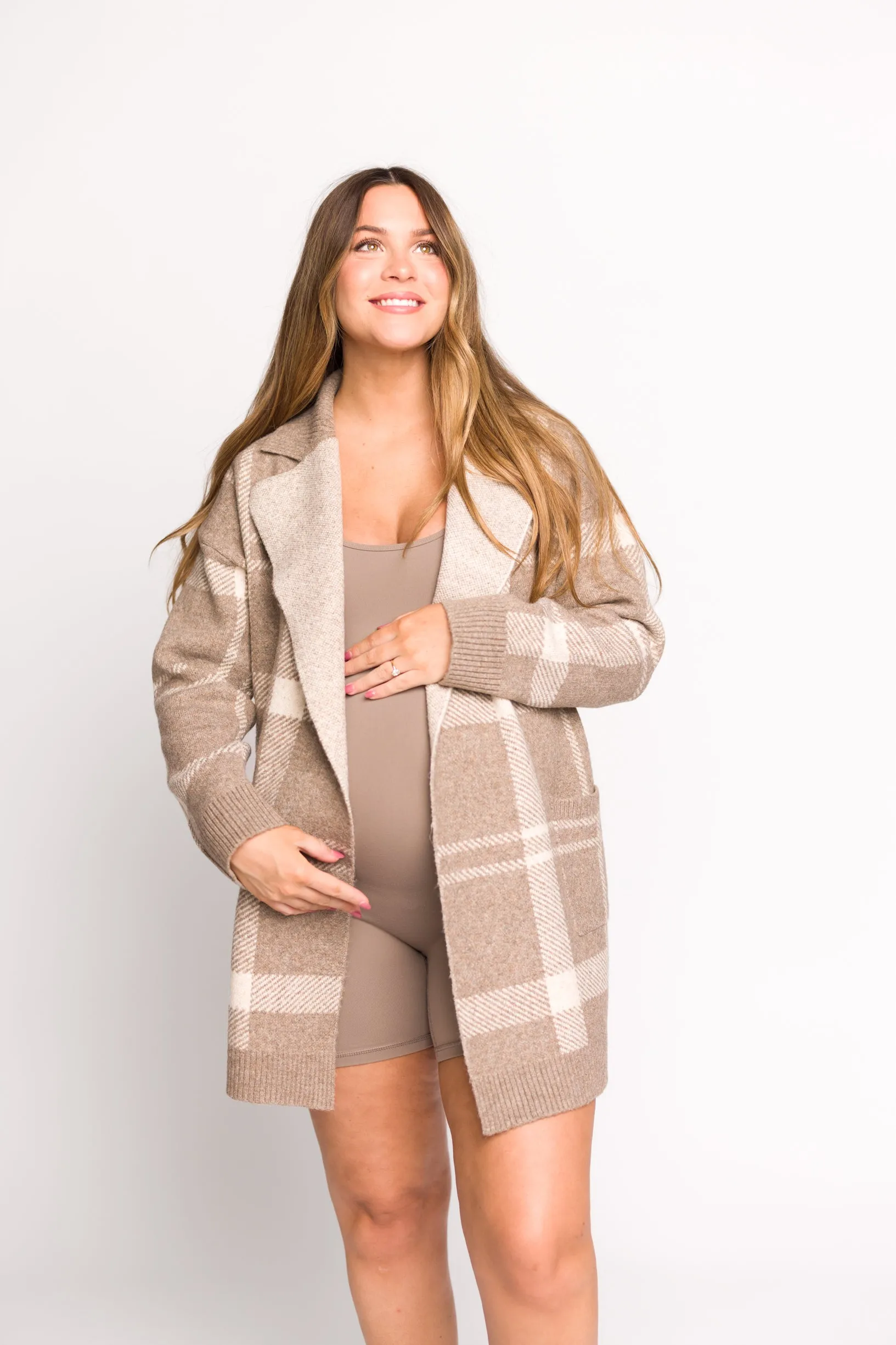 Emilia Oversize Cardi-Jacket in Mocha