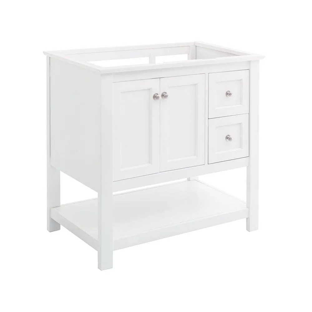 Fresca FCB2336WH Manchester 36" White Traditional Bathroom Cabinet