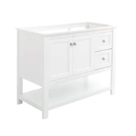 Fresca FCB2340WH Manchester 42" White Traditional Bathroom Cabinet