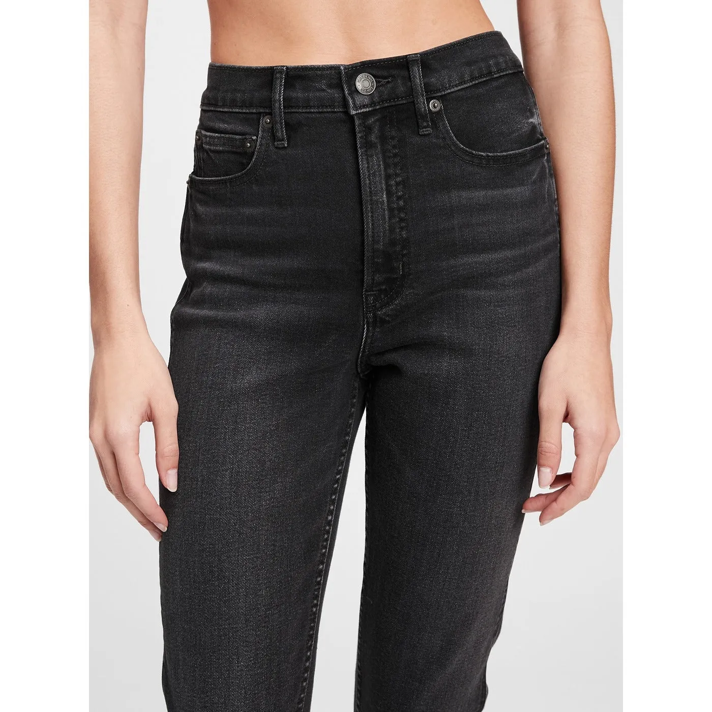 GP Charcoal Black High Rise Slim Jeans