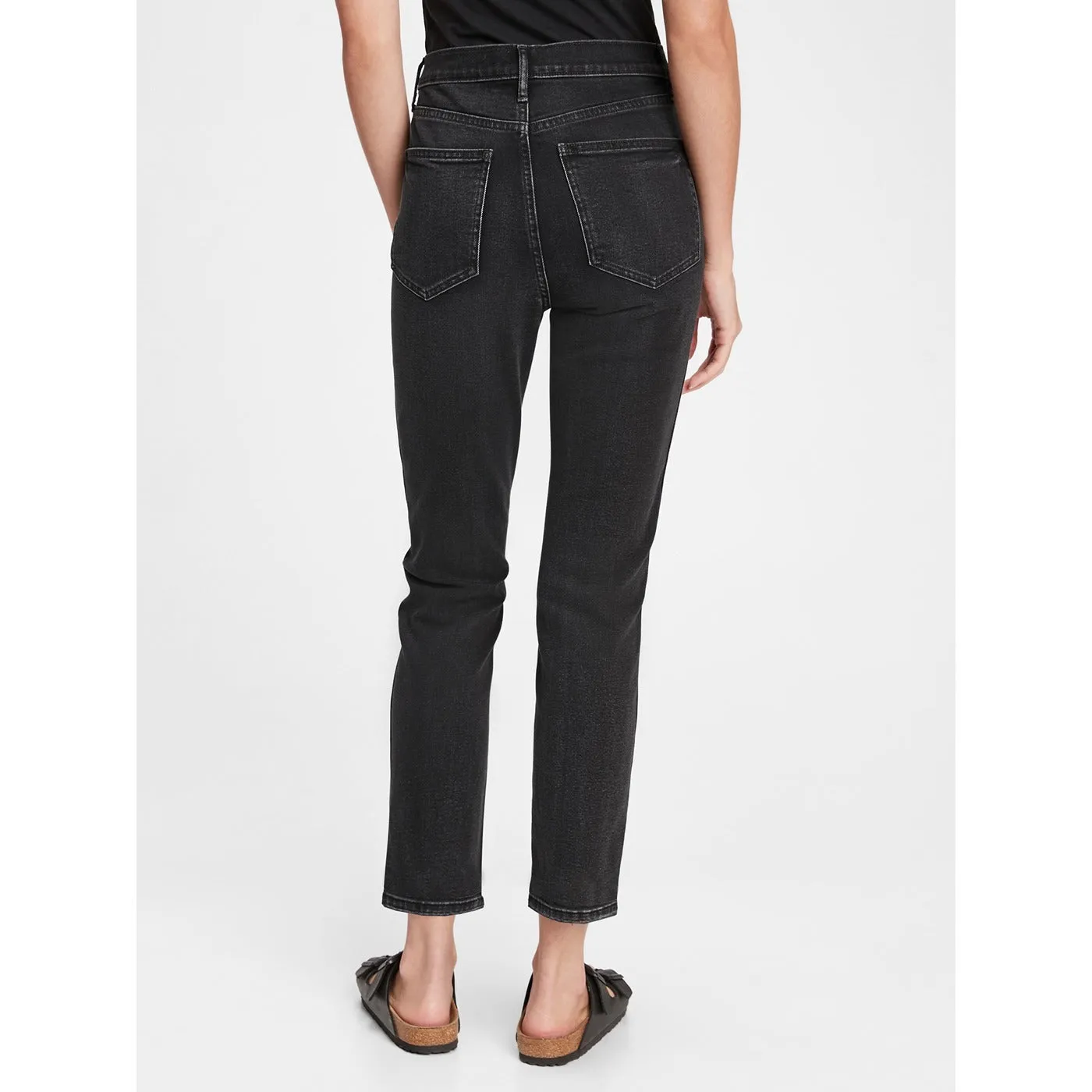 GP Charcoal Black High Rise Slim Jeans