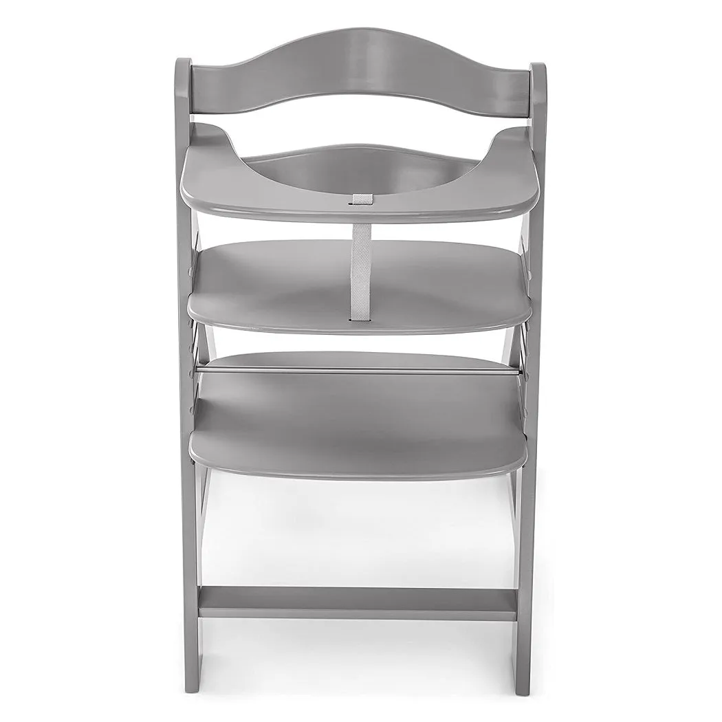 Hauck Alpha B Wooden Highchair (Grey)