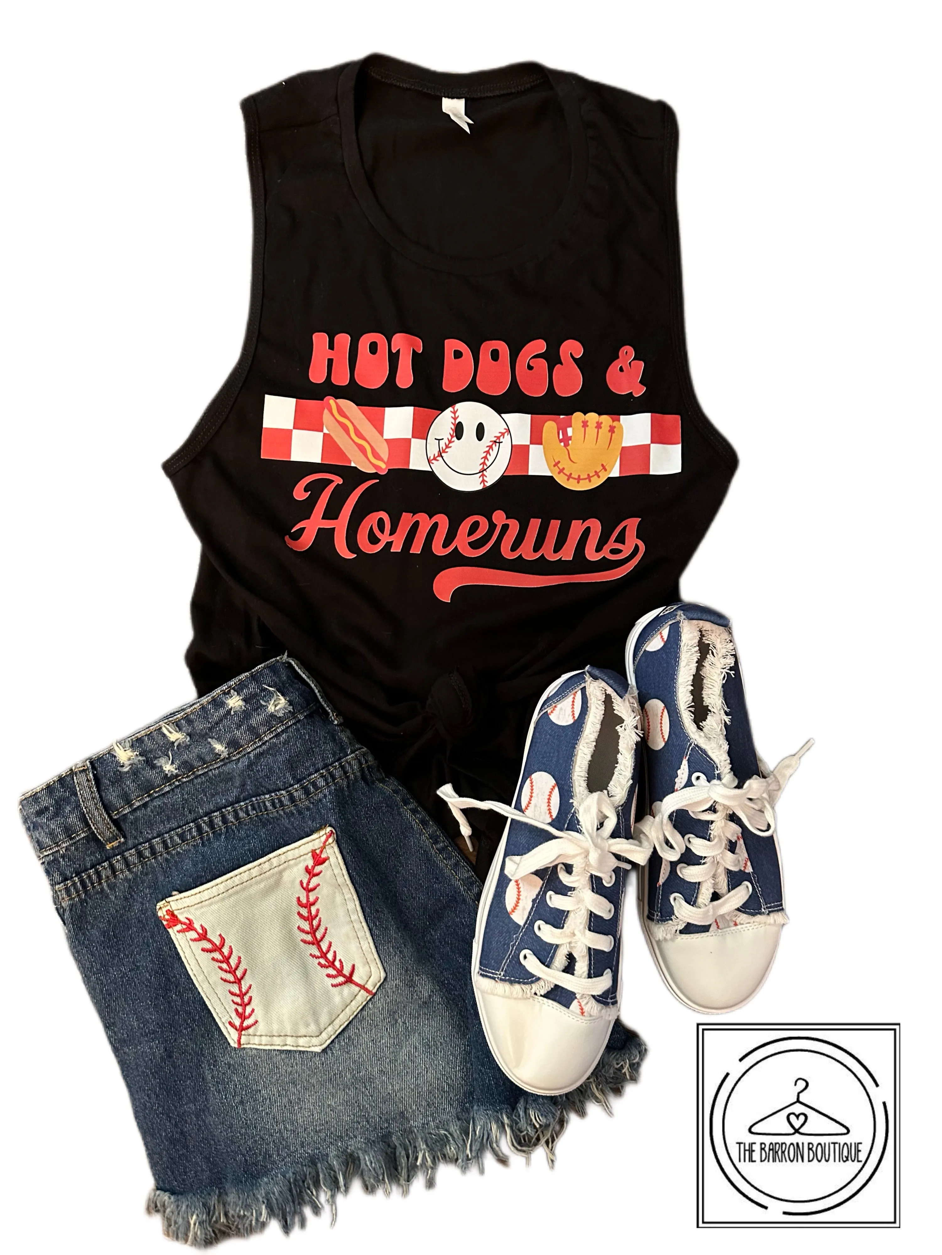 Hot Dogs & Homeruns Tank Top