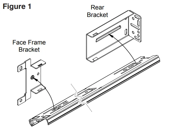 KV 8404 Front face frame bracket Zinc.