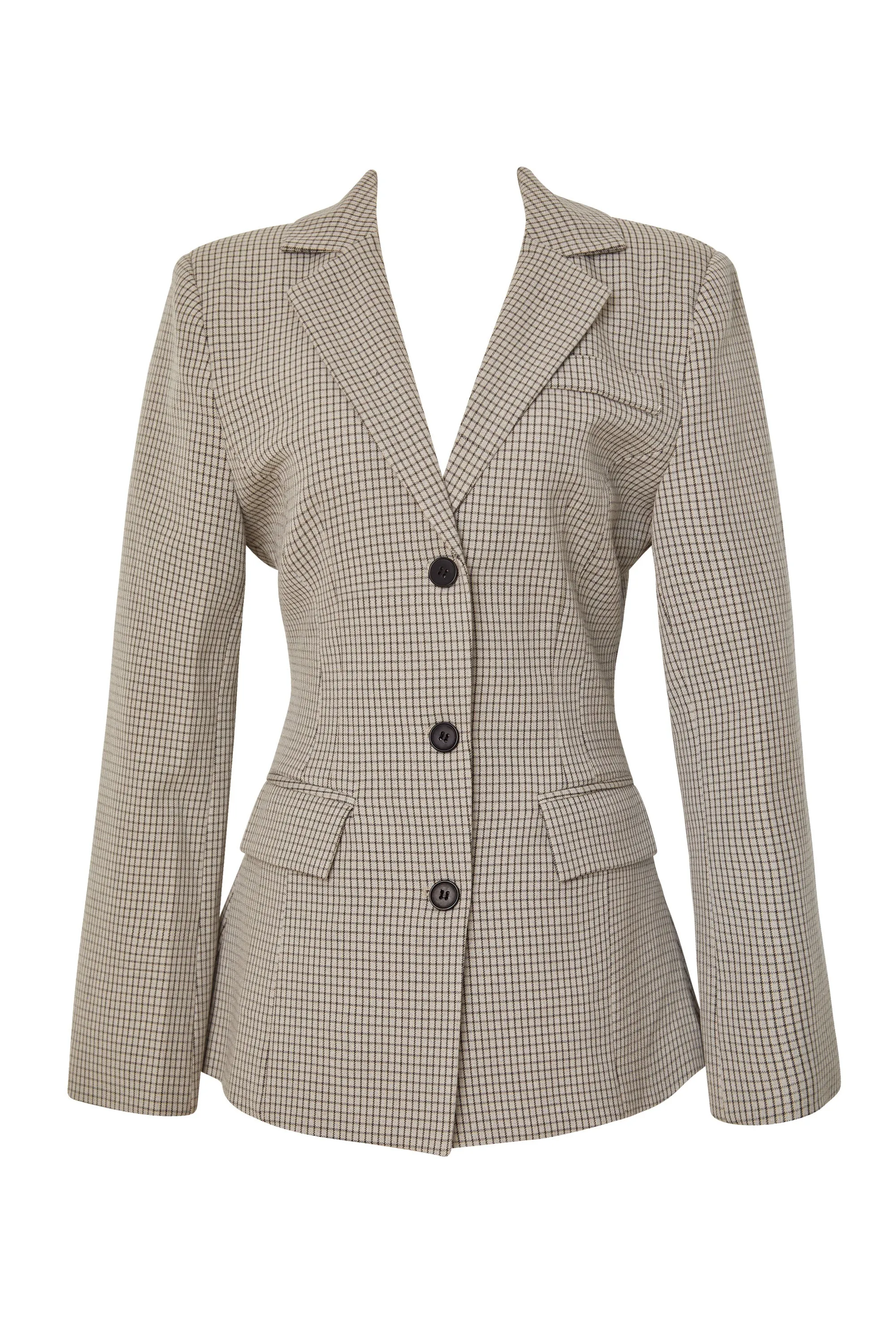 Millicent Grey Plaid Blazer