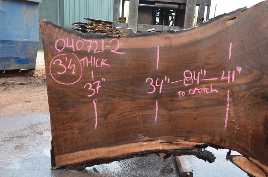 Oregon Black Walnut Slab 040721-02