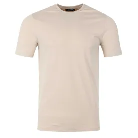 Remus Uomo Basic Crew Neck T Shirt in Stone