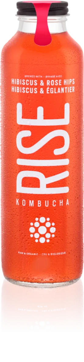 Rise Kombucha - Hibiscus And Rose Hips (1L)