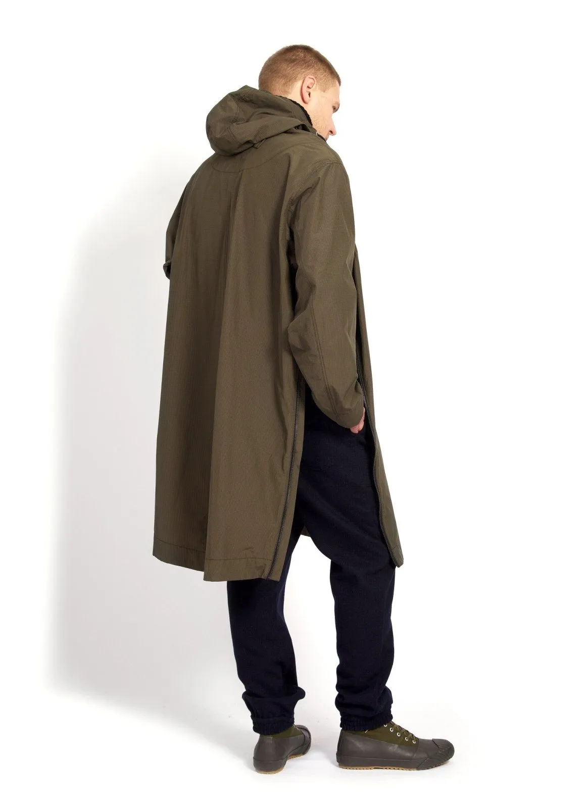 ROALD | Long 2 Zipper Spacious Anorak | Tech Army