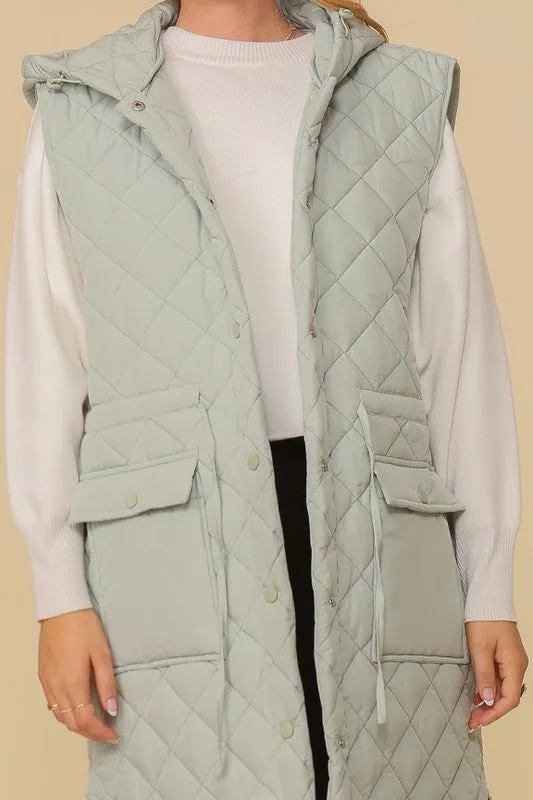 TEEK - Oversized Quilted Midi Jacket