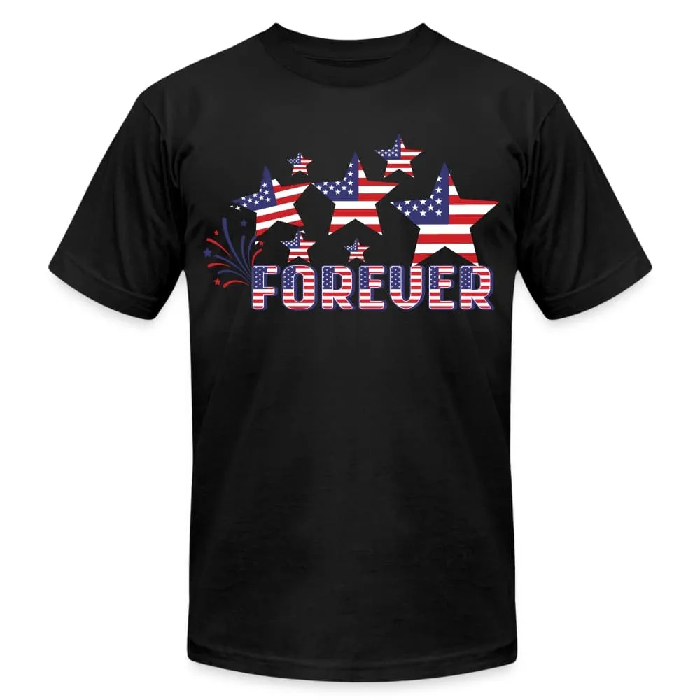 Uniquely You Stars and Stripes T-Shirt / 4th of July / American Flag / USA Forever Tees - 64841